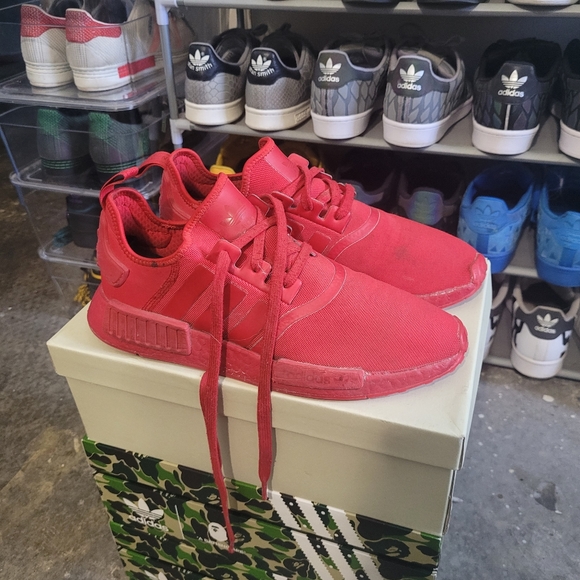 Adidas nmd r1 solar red size 11 - Picture 1 of 4